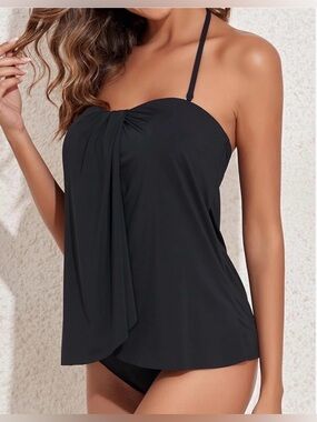 Two Piece Tankini Bathing Suits for Women with bottom 20W 4XL